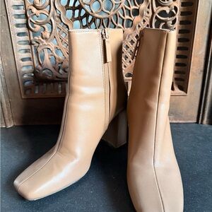 Tan Heeled Boots